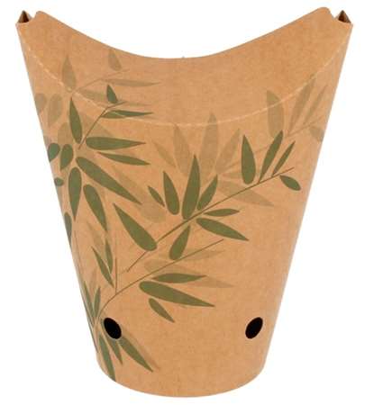 Image de GOBELET FRITES 480ml FERMETURE Ø8.5 H14cm FEEL GREEN x50