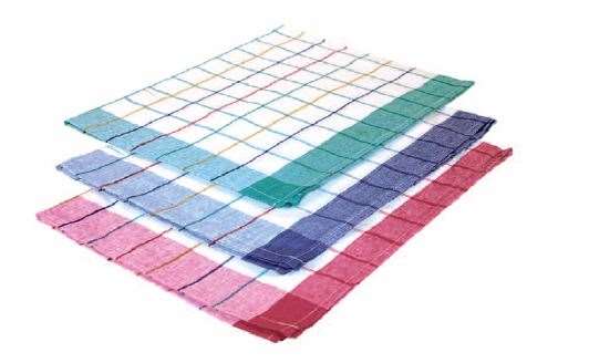 Image de TORCHON 100% COTON A CARREAUX 160g/m² 50/70cm   LOT DE 12