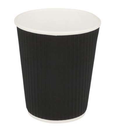 Image de GOBELET CARTON 24cl DOUBLE PAROI NOIR COLIS DE 1000