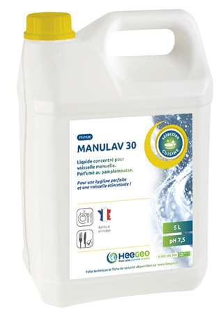 Image de MANULAV 30 LIQUIDE VAISSELLE CONCENTRE PAMP. BIDON DE 5L