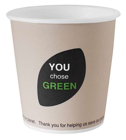 Image de GOBELET 10/12cl CARTON/PLA COMPOSTABLE SACHET DE 45