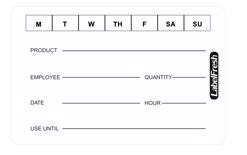 Image de ETIQUETTE LABEL FRESH 70/45mm HYDROSOLUBLES    BOITE DE 250
