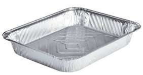 PLAT ALU GN 1/2 2400ml 325x262x40mm BORD ROULE  COLIS DE 100
