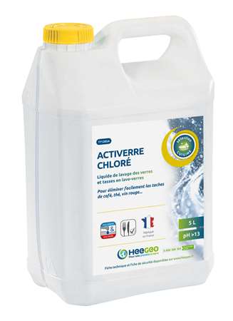 Image de ACTIVERRE CHLORE LAVAGE/VERRES EN MACHINE BIDON DE 5L