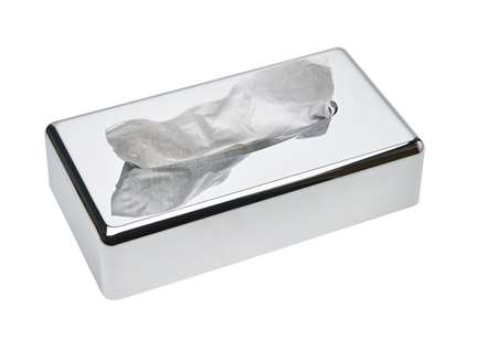 Image de DISTRIBUTEUR BOITE DE MOUCHOIRS RECTANGLE CHROME 28/6/14cm
