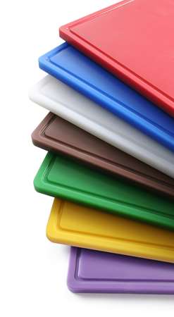 PLANCHE A DECOUPER 530/325mm ép 15mm HACCP GN 1/1 ROUGE