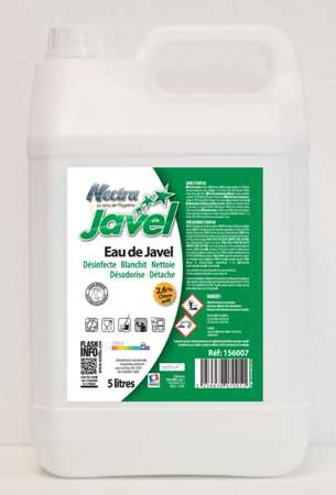 Image de JAVEL 2.6% DE CHLORE ACTIF                  BIDON DE 5L