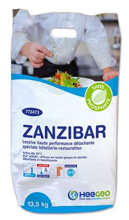 Image de ZANZIBAR LESSIVE SPECIALE HOTELLERIE RESTAURATION SAC 13.5kg