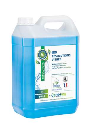Image de RESOLUTIONS NETTOYANT VITRES ECOLABEL BIDON DE 5L