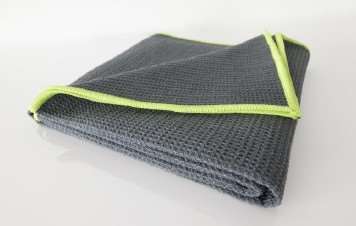 Image de TORCHON VAISSELLE MICROFIBRE 40/80 GRIS SUJET VERT 360g/m²