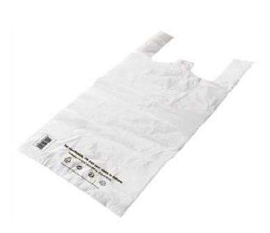 SAC BRETELLES BLANC PEHD 26/12/45 15µm le COLIS de 3000