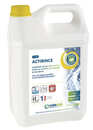 Image de ACTIRINCE LIQUIDE DE RINCAGE MACHINE EAU DOUCE  BIDON DE 5L