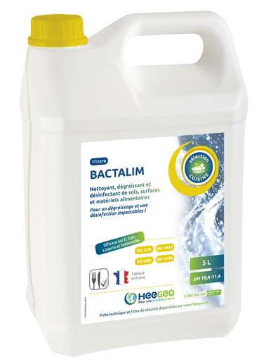 Image de BACTALIM DEGRAISSANT DESINFECTANT ALIMENTAIRE  BIDON DE 5L