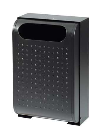 Image de CORBEILLE MURALE METAL 30L URBANET GRIS MANGANESE