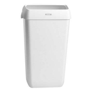 Image de POUBELLE PLASTIQUE 25L + COUVERCLE KATRIN INCLUSIVE BLANC