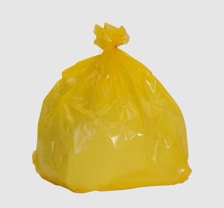 Image de SAC POUBELLE 50L JAUNE BD 30µ  680/750mm        COLIS DE 200