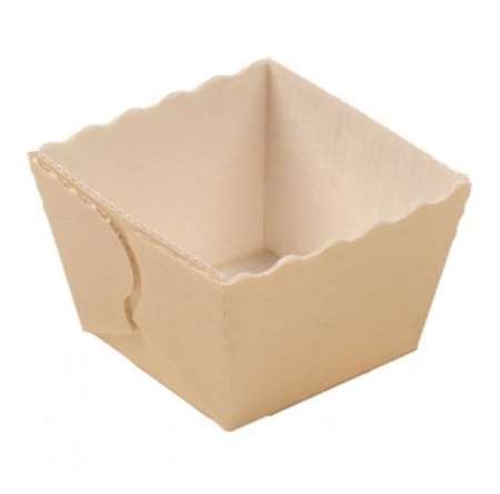 Image de MOULE MINI-CAKE CARRE 60/60/40mm 10cl          COLIS de 80