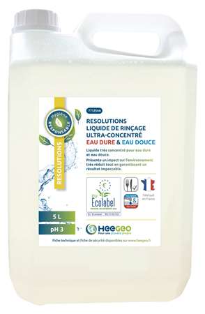 Image de RESOLUTIONS LIQUIDE RINCAGE MACHINE ECOLOGIQUE BIDON DE 5L