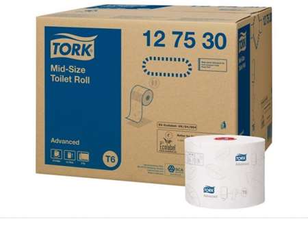 Image de PAPIER TOILETTE 2p BLANC MID-SIZE          COLIS DE 27