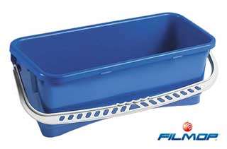 Image de SEAU 10L PLASTIQUE RECTANGULAIRE GRADUE BLEU