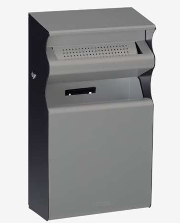 Image de CENDRIER MURAL 2L + CORBEILLE 15L KOPA GRIS MANGANESE