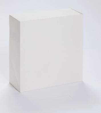 BOITE PÂTISSIERE CARREE 10/10/4cm BLANCHE     PAQUET DE 50