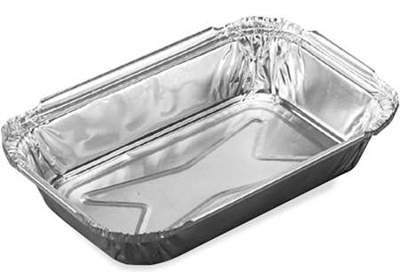 BARQUETTE ALU 500ml 187x124x32mm BORD DROIT       COLIS 1000
