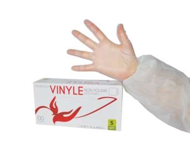 Image de GANT VINYLE NON POUDRE TAILLE  S        BOITE DE 100