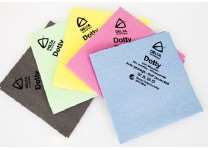 Image de LAVETTE MICROF.NON TISSEE 40/40cm  DOTTY JAUNE   SACHET DE 5