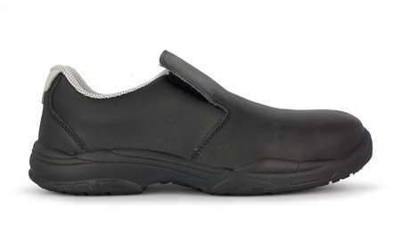 MOCASSINS SECURITE CUIR ALIMENTAIRE BRICE NOIRS    TAILLE 39