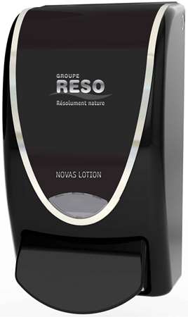 Image de DISTRIBUTEUR DE SAVON LOTION 1L NOVAS 800 PREMIUM NOIR