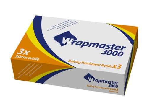 Image de PAPIER CUISSON ROULEAU 30cm/50m WRAPMASTER 3000 COLIS DE 3