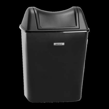 Image de POUBELLE HYGIENE FEMININE 8L COUVERCLE BASCULANT NOIRE