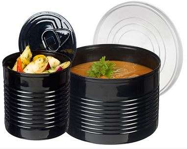 Image de BOITE DE CONSERVE 450ml NOIRE  Ø109.13 H 66.2mm COLIS DE 72