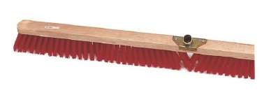 Image de BALAI CANTONNIER 120cm PVC ROUGE DOUILLE METAL INCLINEE