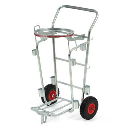 Image de CHARIOT DE VOIRIE AVEC ANNEAU SUPPORT SAC 120L