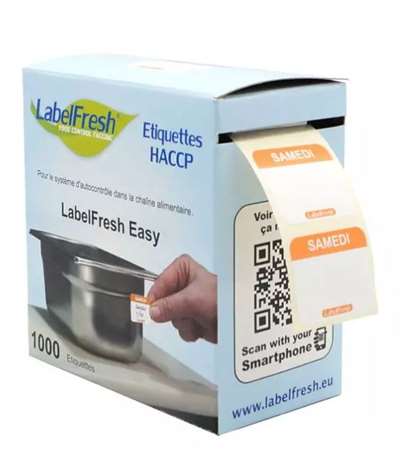 Image de ETIQUETTE LABEL FRESH PRO 30/25 mm SAMEDI   BOITE DE 1000