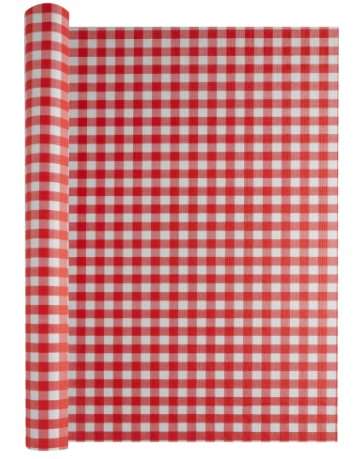 Image de ROULEAU NAPPE TOILE DE LIN 1.20/25m CELINE ROUGE COLIS DE 4