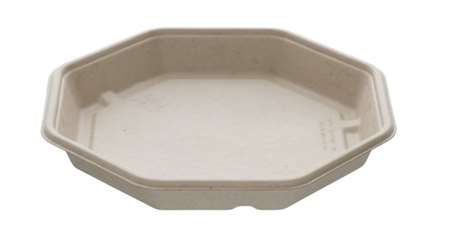 Image de ASSIETTE PULPE OCTOGONALE 23/23/3cm SACHET DE 50