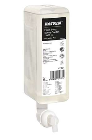 Image de MOUSSE LAVANTE ECOLABEL SUNNY GARDEN KATRIN 1L COLIS 6