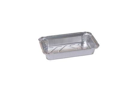 BARQUETTE ALU 650ml 219x127x33mm BORD DROIT    SACHET DE 100