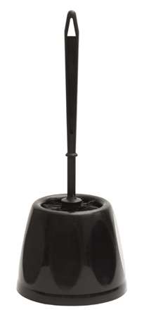 Image de COMBINE WC (BALAYETTE ET SUPPORT) PLASTIQUE NOIR