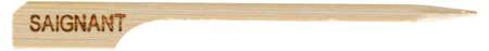 Image de PIQUE STEAK 'SAIGNANT' BAMBOU 9CM PAQUET DE 100