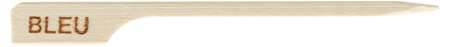 Image de PIQUE STEAK 'BLEU' BAMBOU 9CM PAQUET DE 100