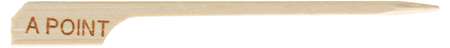 Image de PIQUE STEAK 'A POINT' BAMBOU 9CM PAQUET DE 100