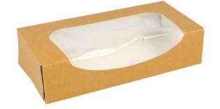 Image de BOITE CARTON KRAFT BRUN POUR SUSHIS 20/9/4.5cm COLIS DE 400