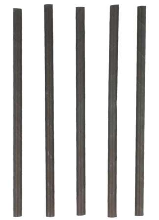 Image de PAILLE COCKTAIL PAPIER NOIR 14cm SACHET DE 250