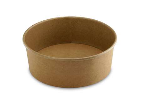 Image de SALADIER ROND KRAFT BRUN 500cc Ø150 HT47mm COLIS DE 300
