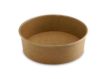 Image de SALADIER ROND KRAFT BRUN 1300cc Ø183 HT69mm SACHET DE 50