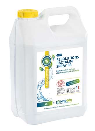 Image de BACTALIM SPRAY RESOLUTIONS SANS RINCAGE ECOCERT 5L